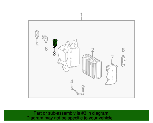 20022007 Toyota Land Cruiser Expansion Valve 8851560120 Toyota