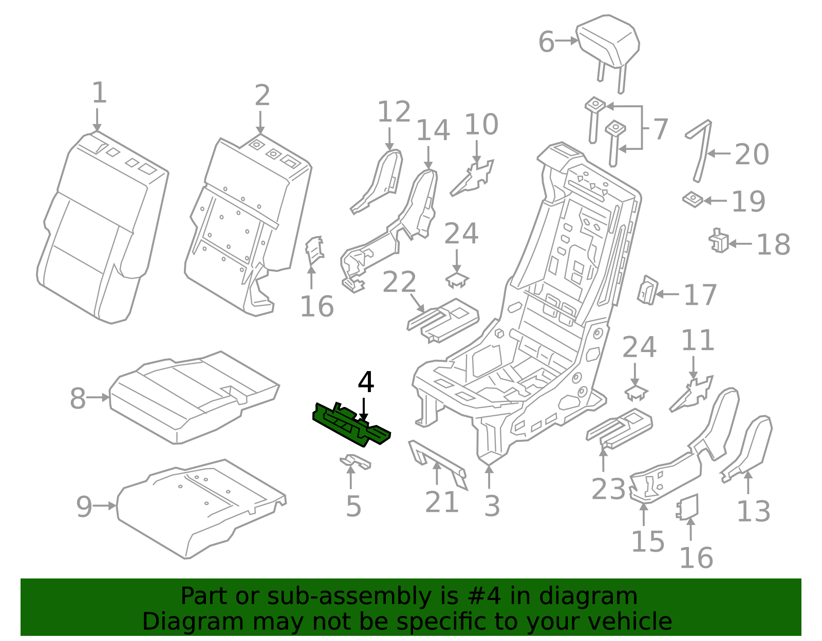Front Bracket - Ford (LB5Z-2660328-A)