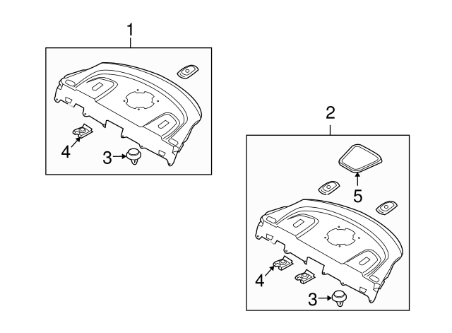 Genuine Hyundai 97315-2M000-9P Defroster Nozzle Cover Assembly