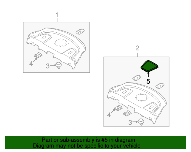 Genuine Hyundai 97315-2M000-9P Defroster Nozzle Cover Assembly