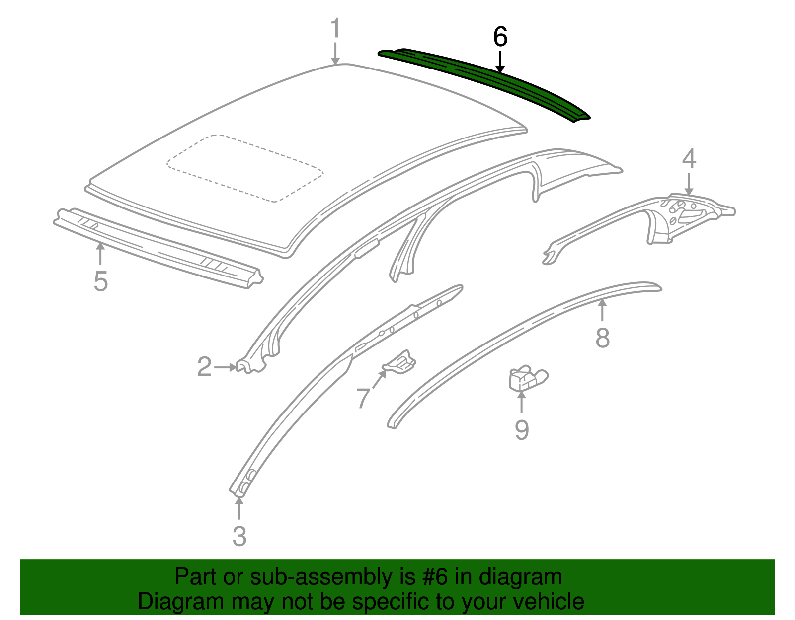 Rear Header - Buick (25732163)