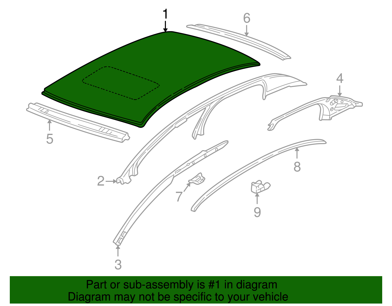 Roof Panel - GM (25661086)