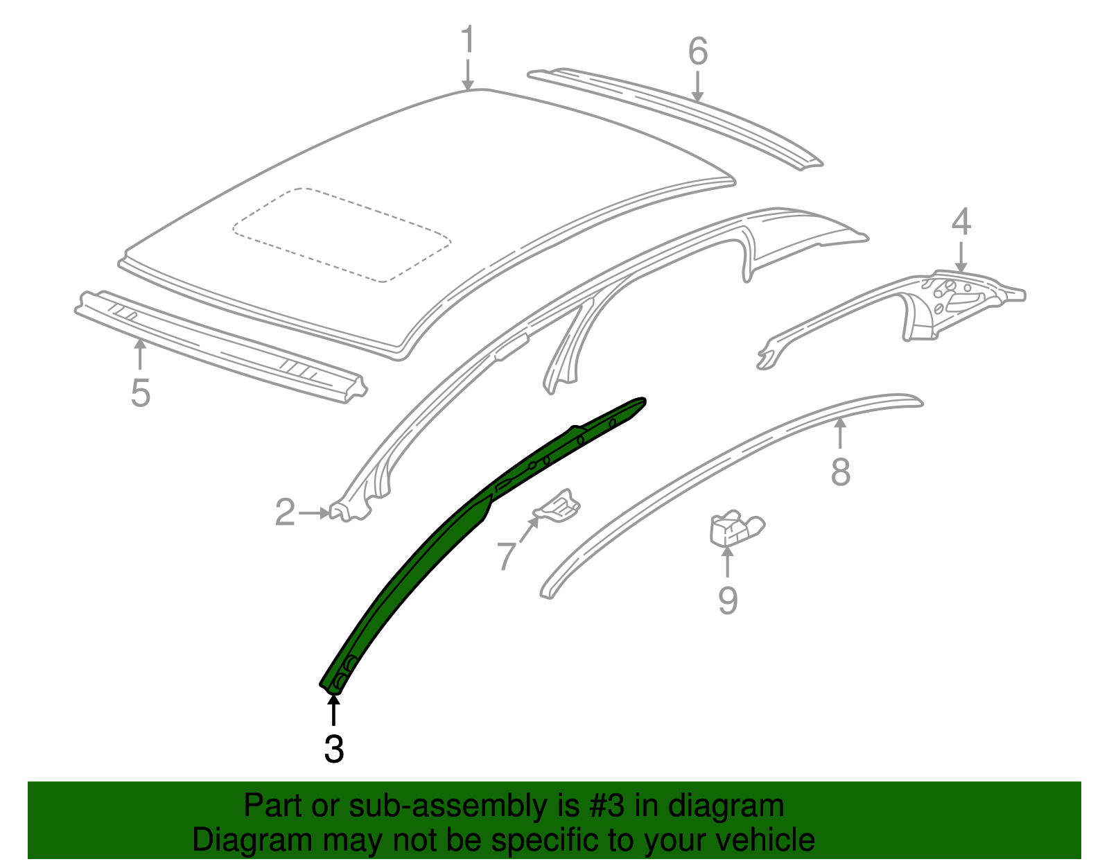 Inner Rail - GM (25712892)