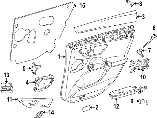 295-730-32-02-1D03 - Armrest 2023-2024 Mercedes-Benz | Mercedes  