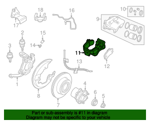 STC1917 - Disc Brake Caliper Bracket 1995-2004 Land Rover ...