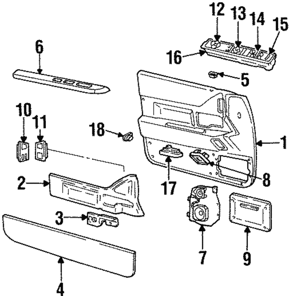 Handle Bezel - GM (25644259)