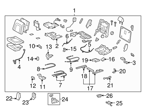 TOYOTA Genuine 71692-60061-A1 Seat Cushion Hinge Cover