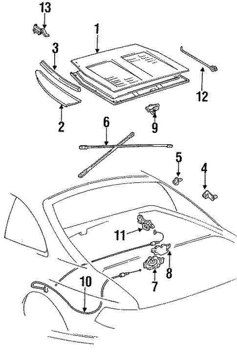 Toyota Highlander Body Parts Diagram - Car Truck Parts Toyota Oem