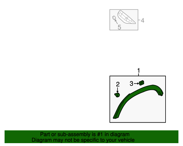 20132022 Buick Encore OEM NEW 1320 GM Buick Encore Right Fender Wheel