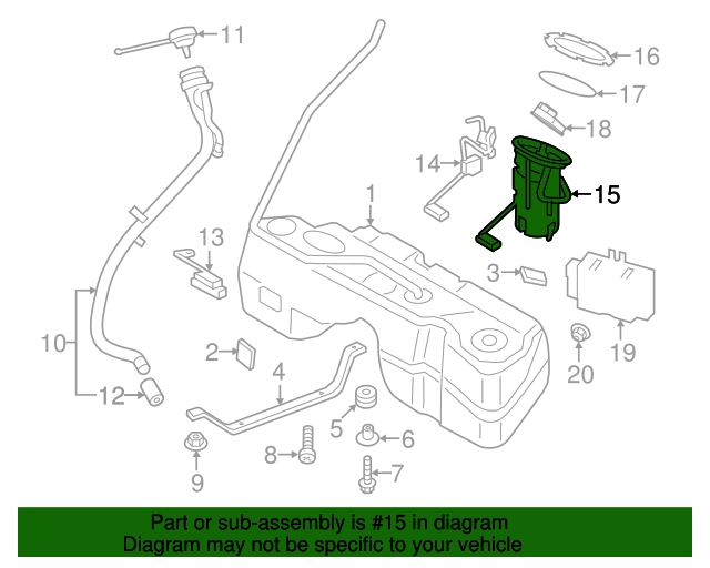 20152017 BMW X3 Fuel Pump 16117314808 XportAuto