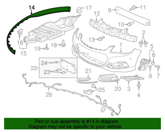 20142017 Chevrolet SS Lower Deflector 92420359