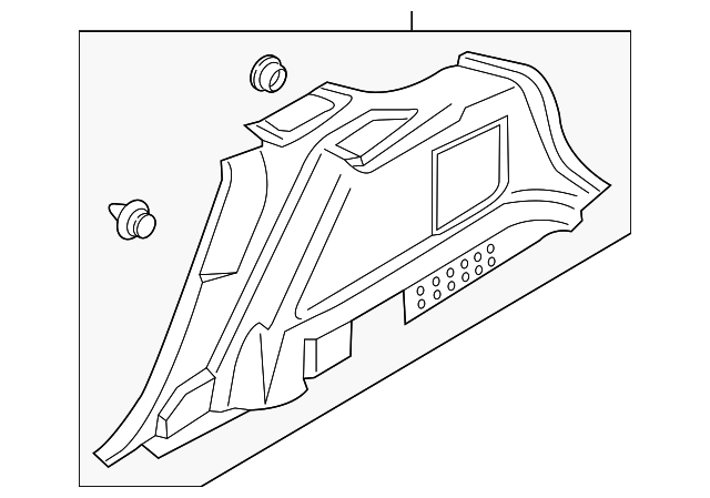 Quarter Trim Panel - Ford (HA1Z-5831012-BA)