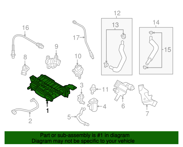20172020 Hyundai Elantra Vapor Canister 31420F3500 OEM Parts Online
