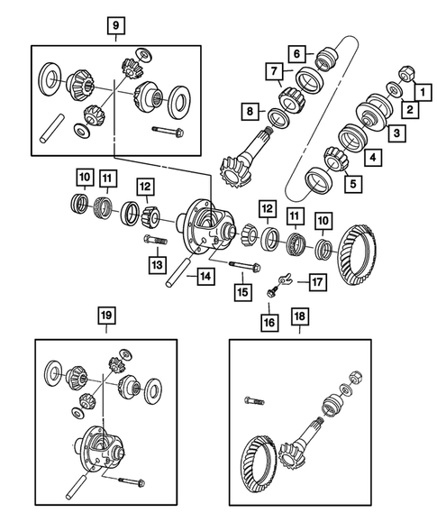 Front Axle;  Housing, Differential and Vent for 2017 Ram 3500 #0