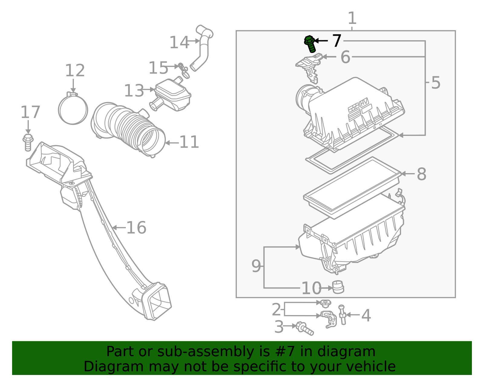 Mass Air Flow Sensor Bolt - Scion (90167-A0016)