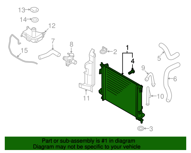20102011 Kia Soul Radiator Assembly 253102K100