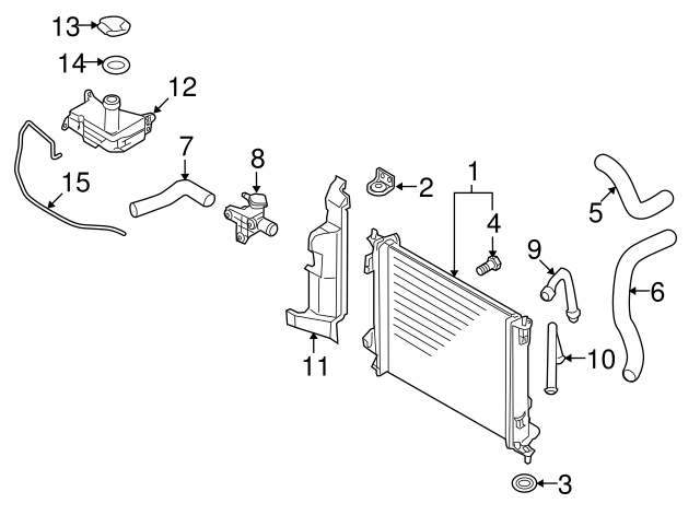 Radiator Assembly Genuine Kia 25310-2K150