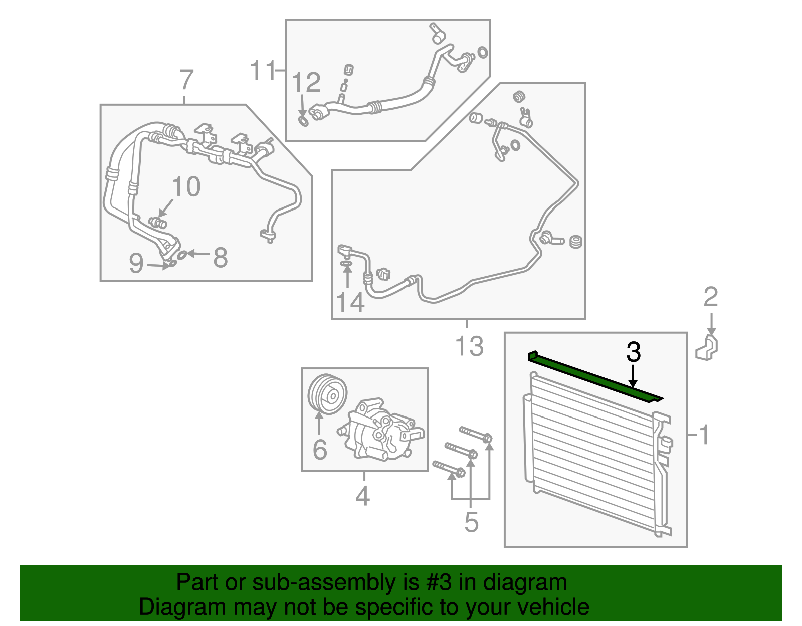 Air Conditioning Line O-Ring - GM (96805601)