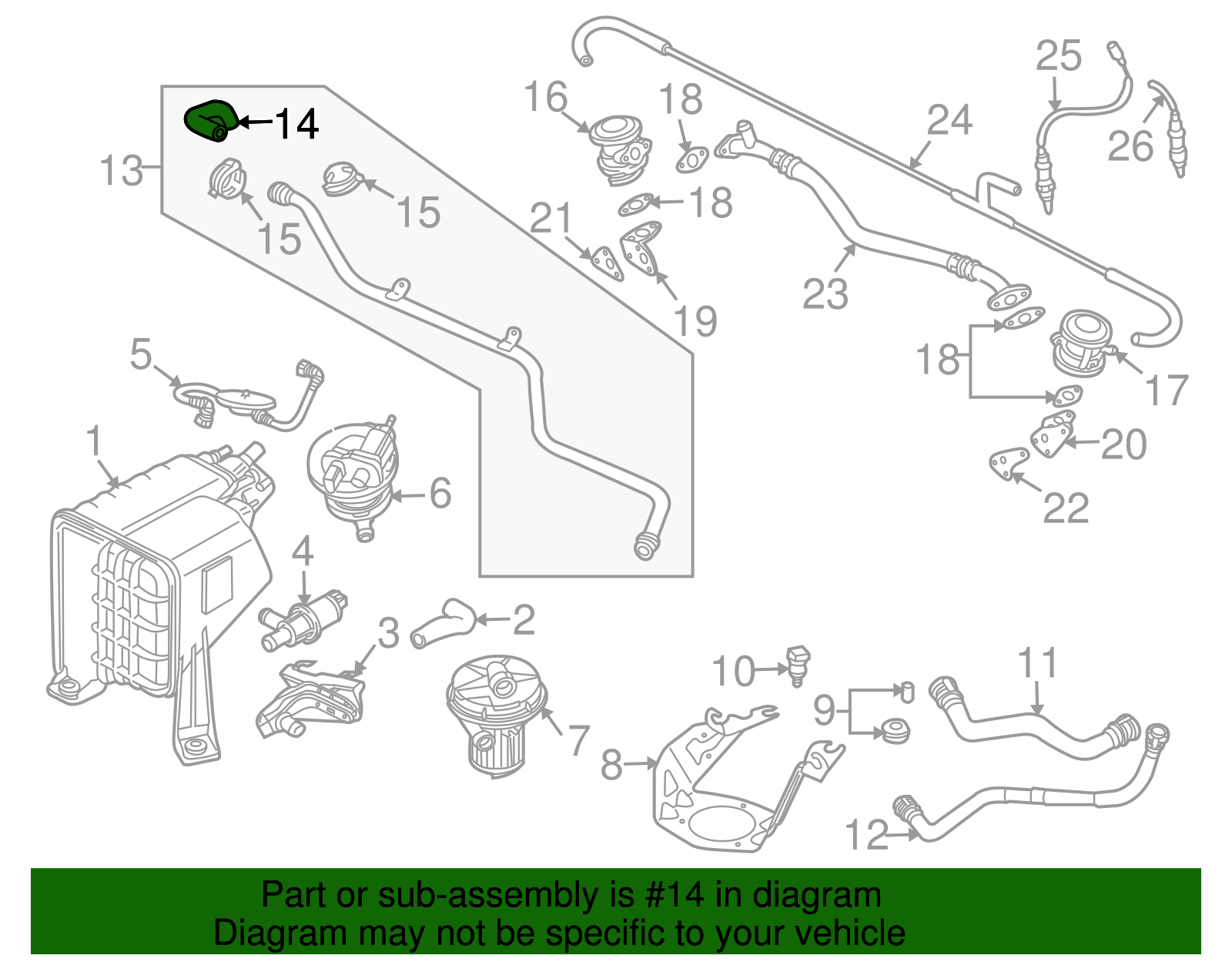 Hose - Volkswagen (7L6-131-849-F)