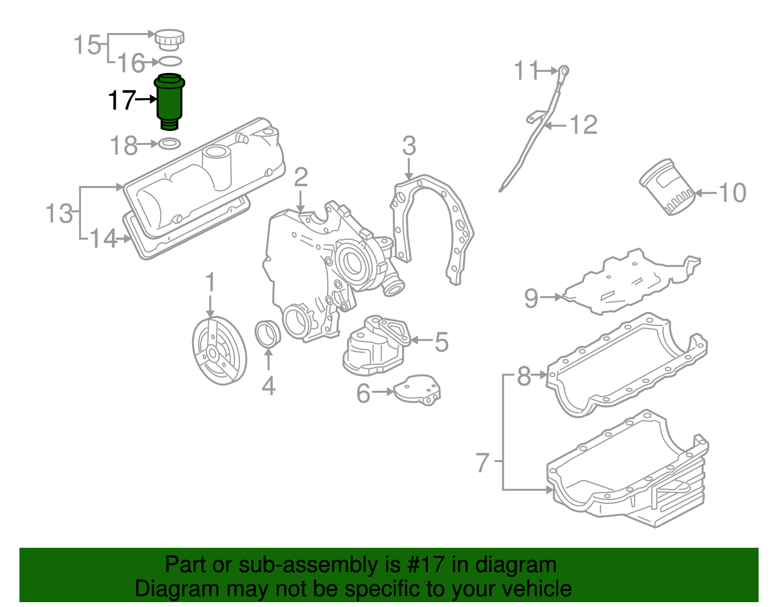 Engine Oil Filler Tube - GM (12582073)
