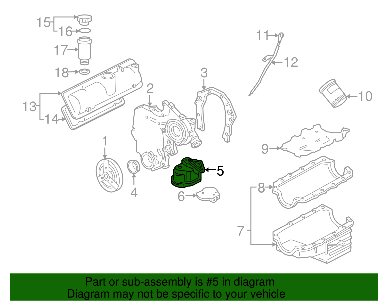 Engine Oil Pump - GM (89017753)