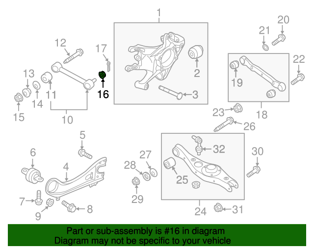20072020 Hyundai Outer Tie Rod Castle Nut 1313410007K OEM Parts Online
