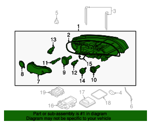 31420155 - Headlight Assembly 2015-2016 Volvo | AutoNationParts.com