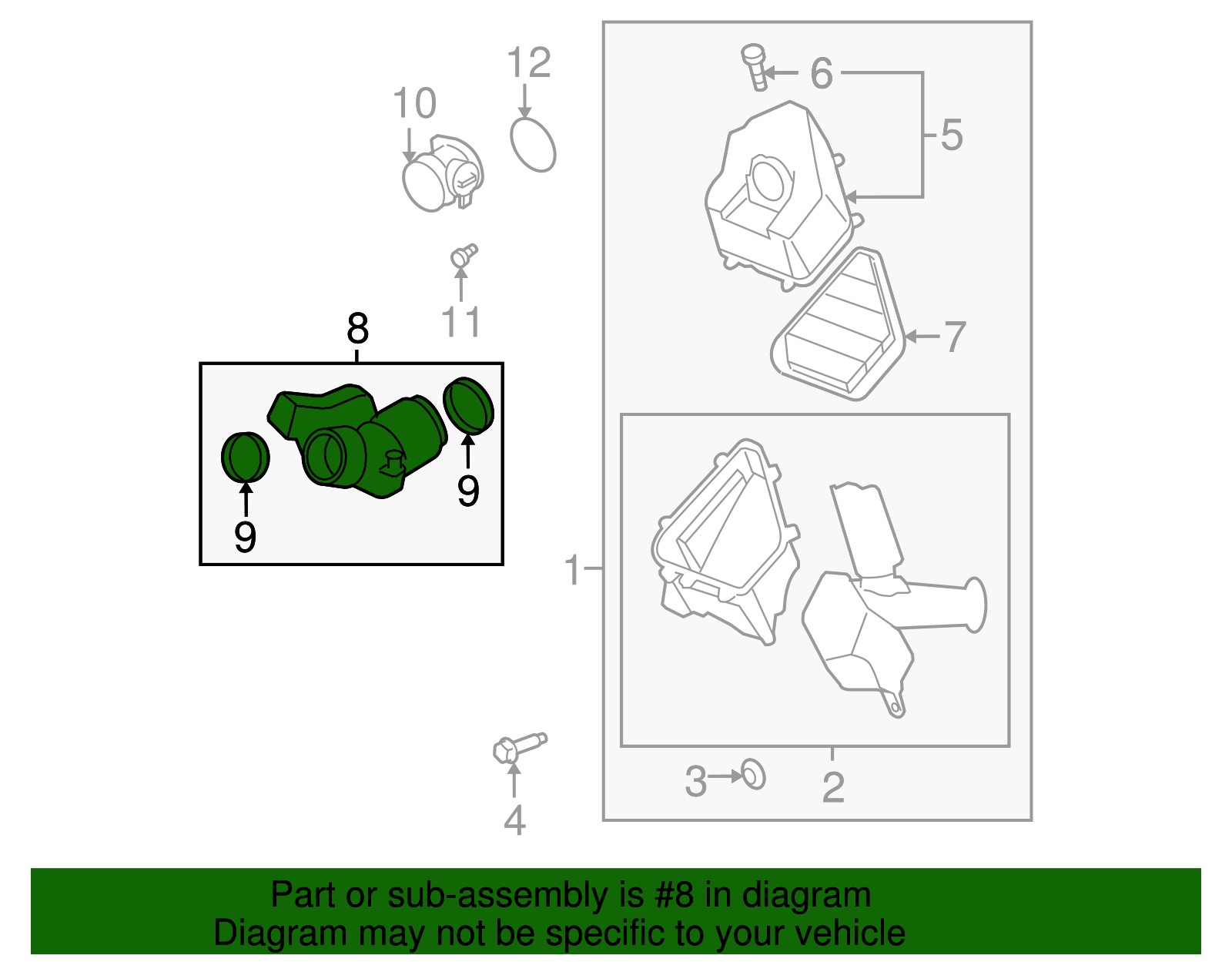 Air Cleaner Outlet Duct - Buick (25783713)
