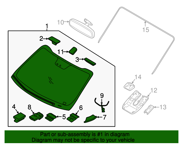 86111D9510 Windshield 20202022 Kia Sportage Kia.Parts Store