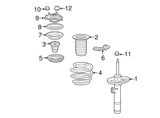 thumbnail image 2 of Genuine Honda Front Shock Absorber Mounting – CR-V 2017-2022 (51670-TLA-A01) 2 of 6