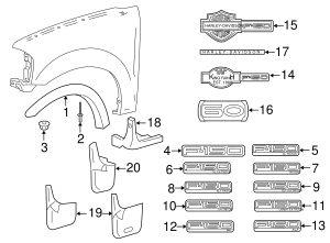 Ford FL3Z-16A550-A Rear Splash Guard Mud and 8 similar items Ford FL3Z-16A550-A Rear Splash Guard Mud and 8 similar items