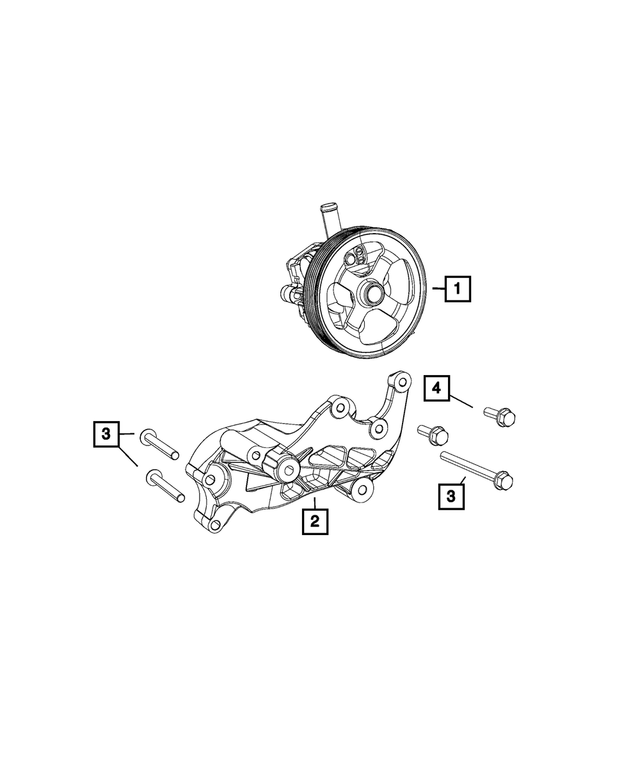 20142017 Jeep Power Steering Pump RLX05048EC Mopar Estores
