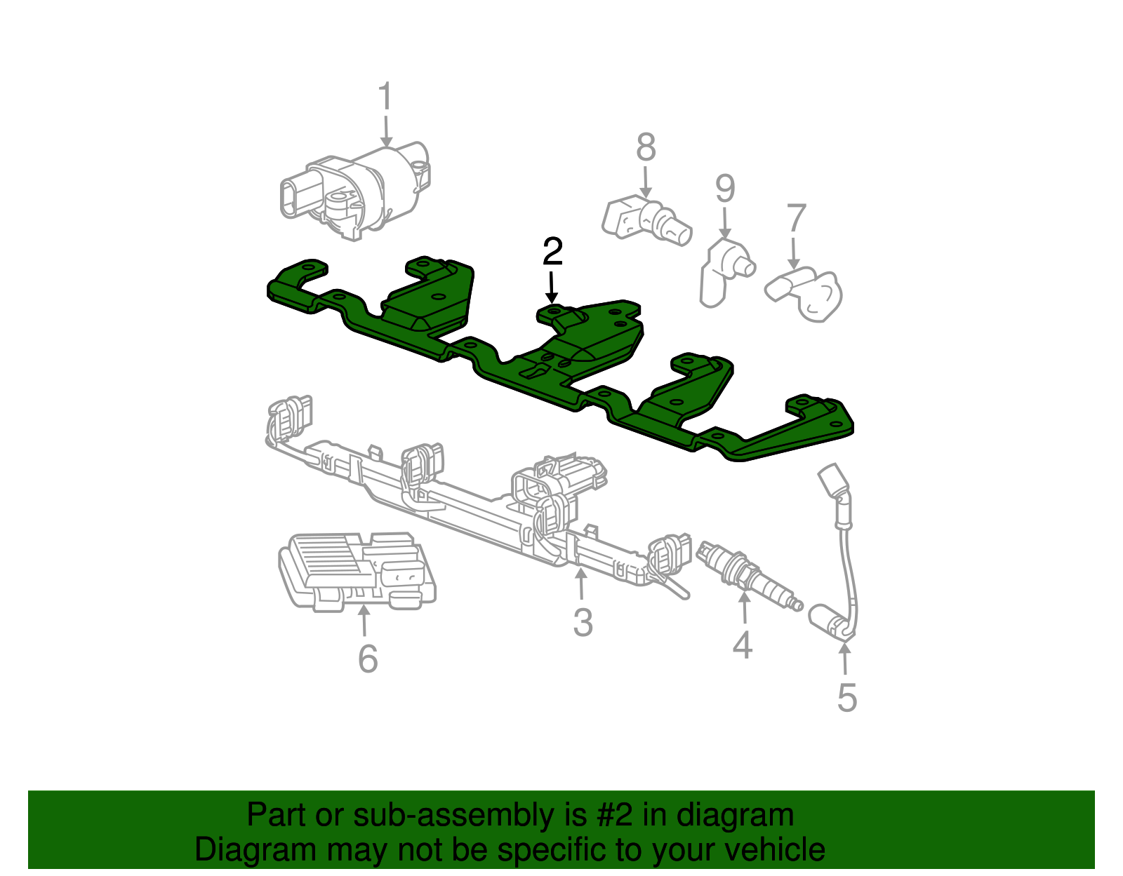 Ignition Coil Mounting Bracket - GM (12580353)