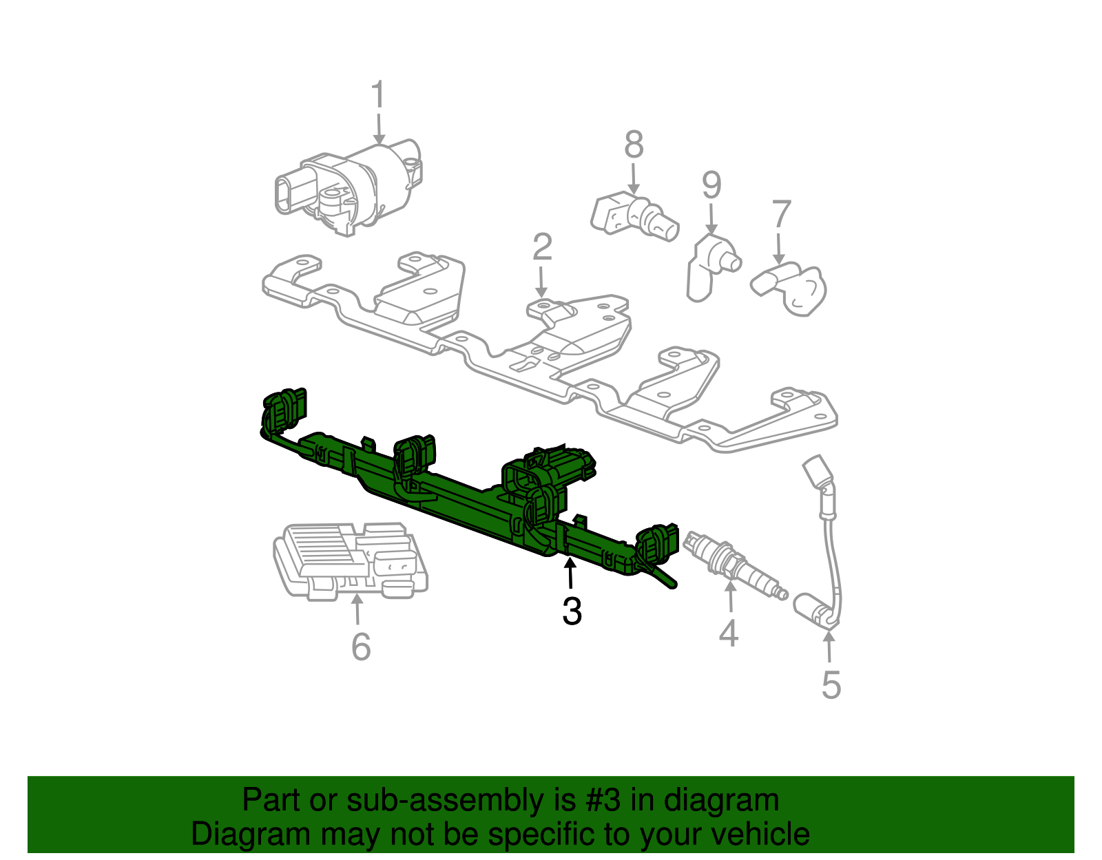 Ignition Coil Wire - GM (12579355)