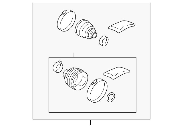 Boot Kit - Toyota (04427-0R150)
