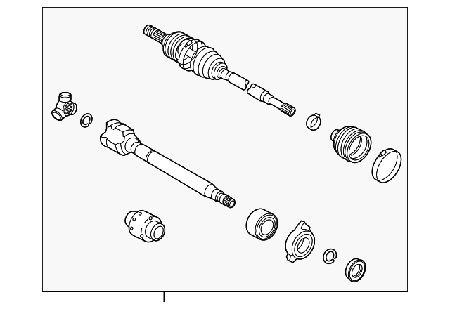 OEM 2019-2024 Toyota RAV4 Axle Assembly Part # 43420-0R150