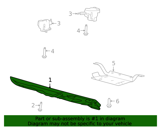 MB3Z5D032B Skid Plate 2021 Ford Bronco Ford Parts Distributor