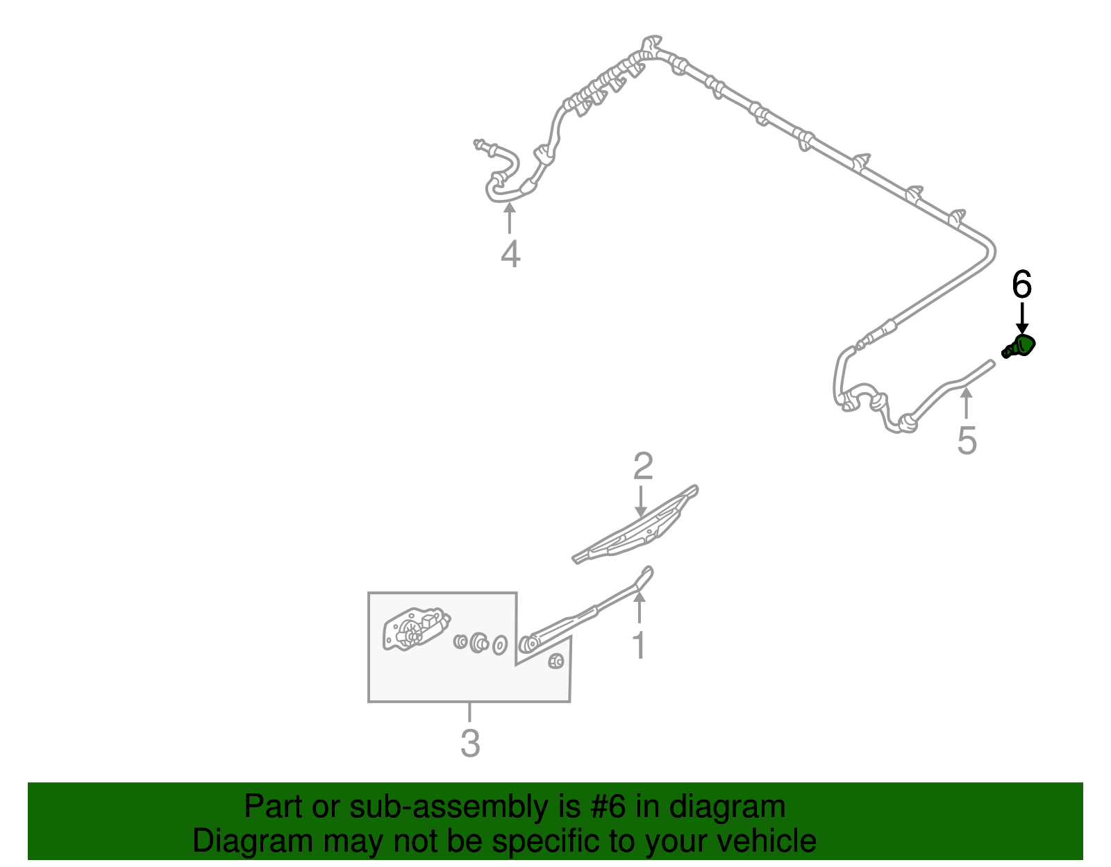 Washer Nozzle - Ford (YL8Z-17603-AB)