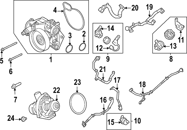 Genuine OEM Thermostat Gasket Part# LR159305 Fits 2022-2024 Land 