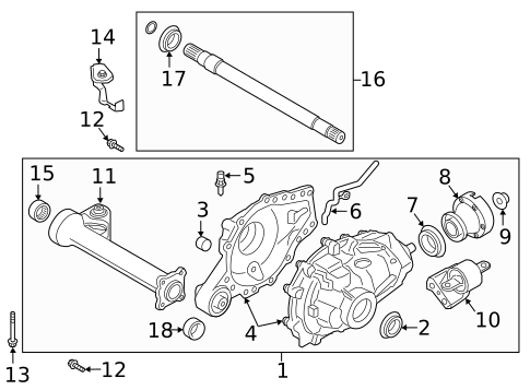 Carrier & Front Axles for 2023 Ford Ranger | OEM Parts Online
