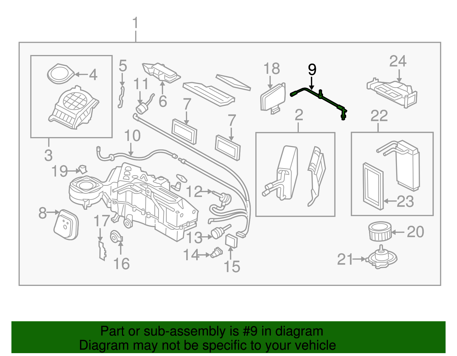 Motorcraft™ HVAC Vacuum Harness - Ford (YF-32)