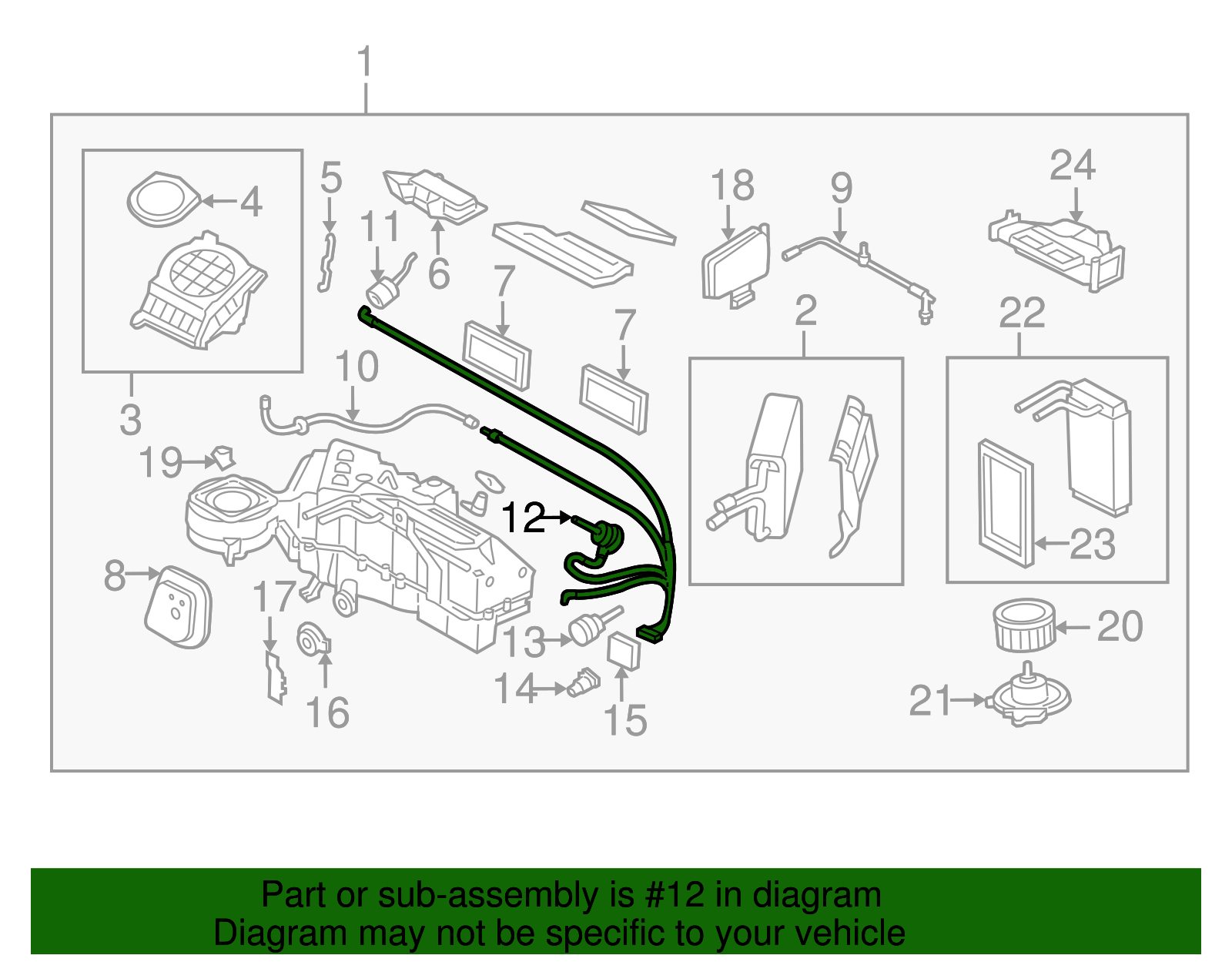 Motorcraft™ HVAC Floor Mode Door Actuator - Ford (YH-1541)