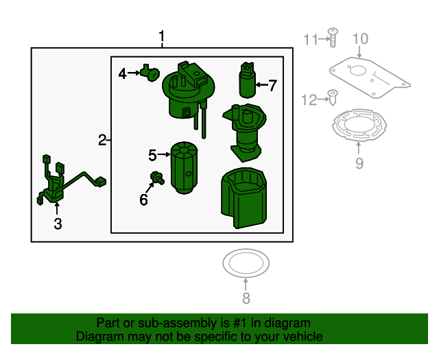 31110D5500 Fuel Pump 20162020 Kia Optima Kia.Parts Store