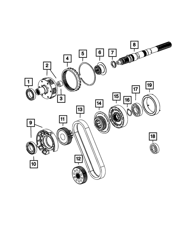 20122024 Ram Output Shaft Bearing 68161328AA Mopar eStore