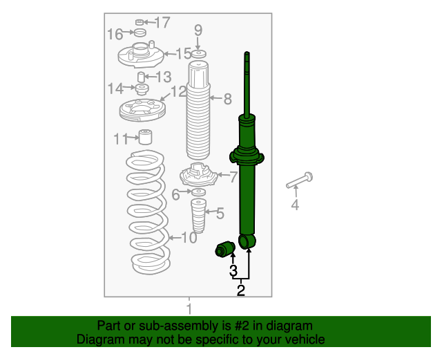 52611SDBA02 Strut 20032005 Honda Accord Honda Parts Online