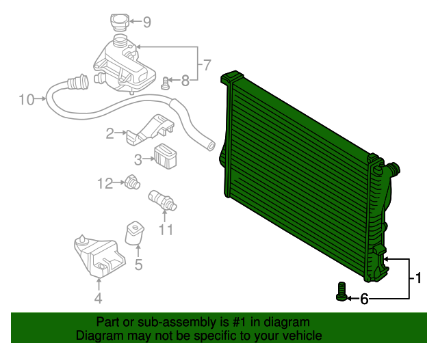 Genuine BMW 17-10-1-715-319 | Radiator | FREE Shipping on Most Orders ...