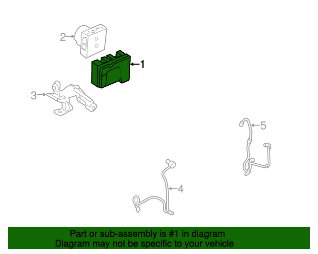 20102012 Ford ABS Control Module BE5Z2C219E Varsity Ford