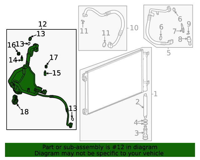 Air Conditioning Evaporator Hose 60006693