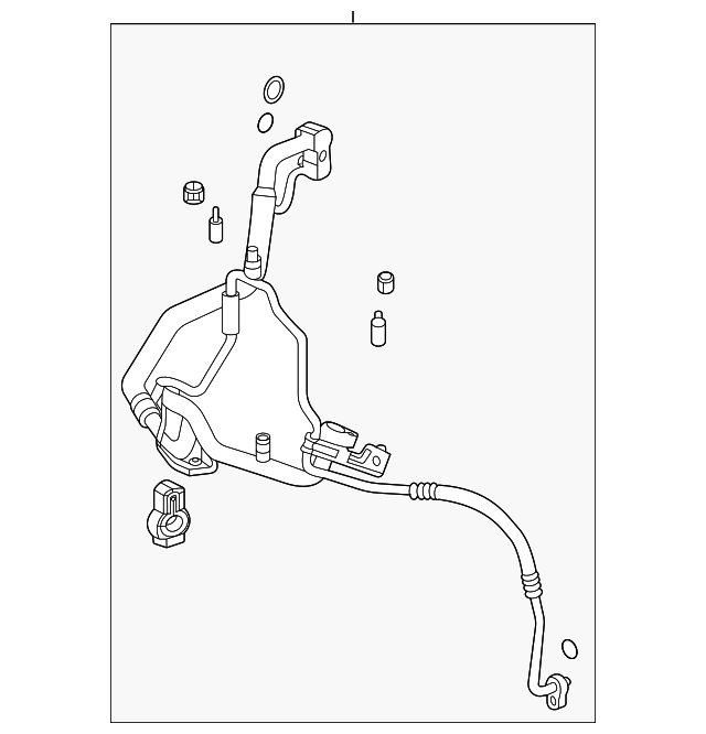 Air Conditioning Evaporator Hose 60006693