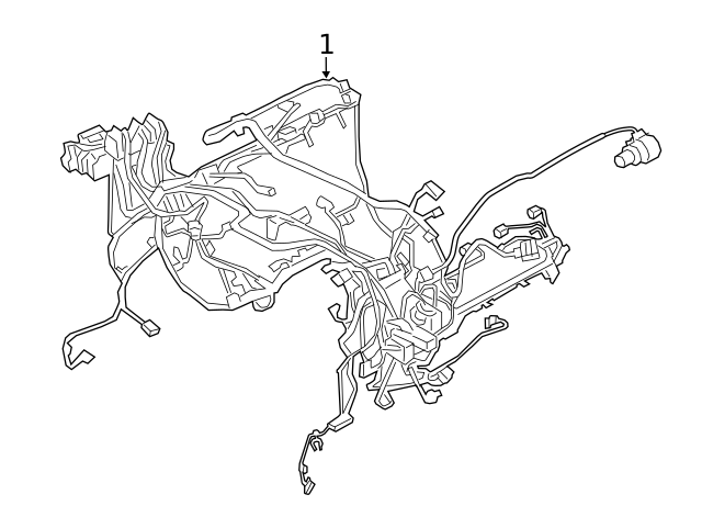 12518663480 - 2017-2019 BMW Engine Harness (12-51-8-663-480) | BMW 